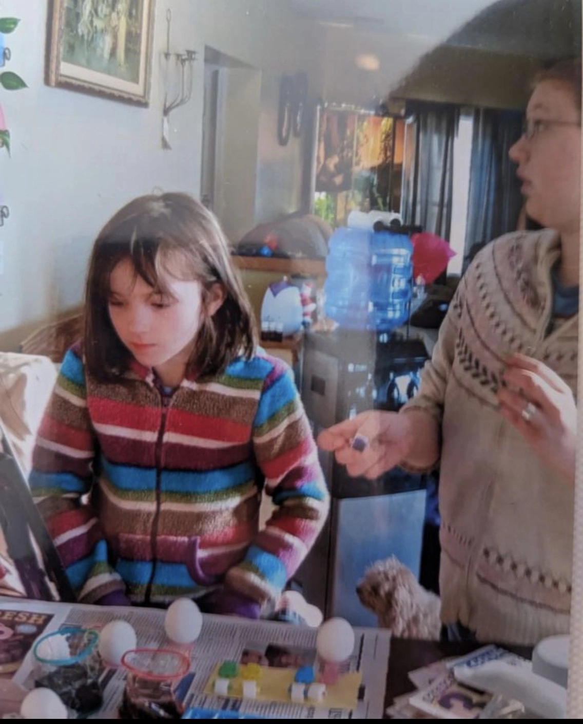 Taylor with easter eggs